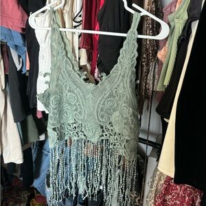 Fringe western tank top